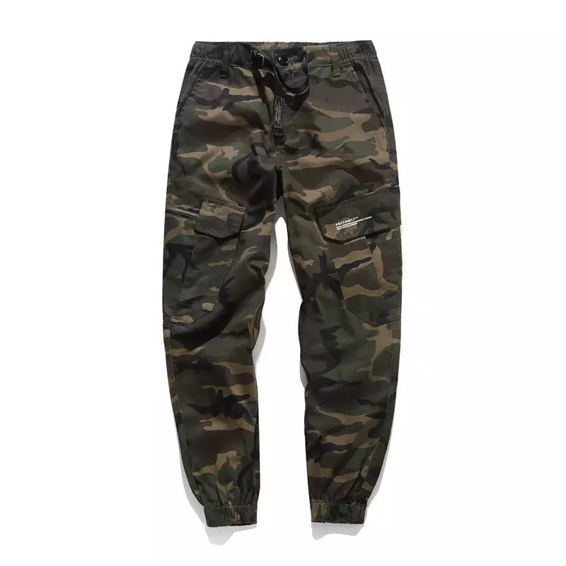 TG men's camo fleece-lined straight leg jogger pants
