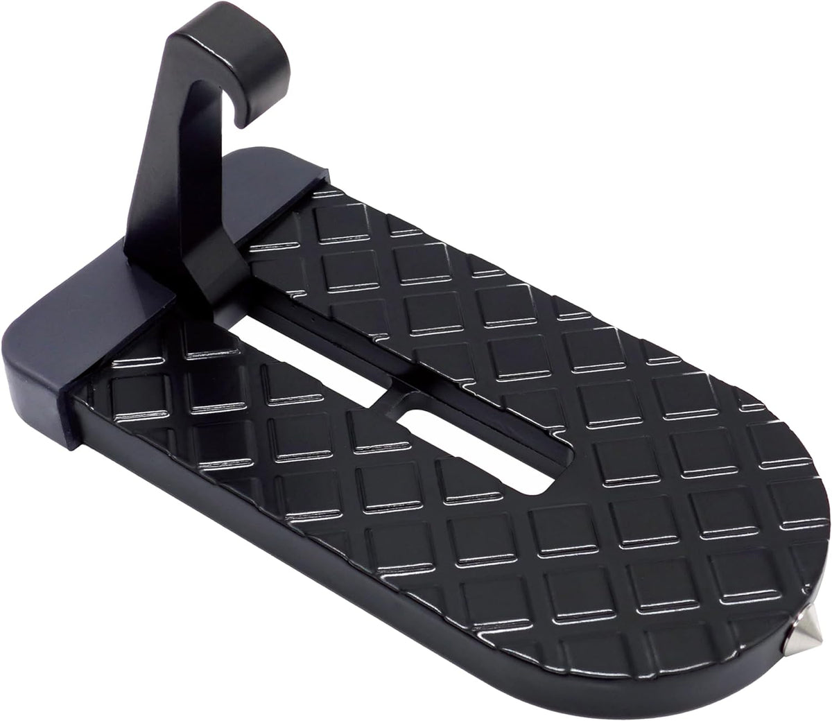TG black folding aluminum car door latch step for roof rack access