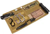 TG MOLLE sun visor organizer with 3 rows of webbing