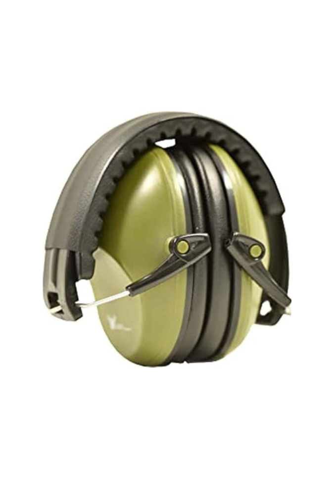 TG earmuff hearing protection in army green