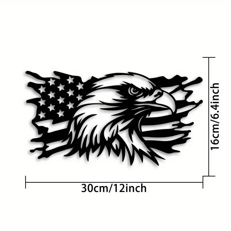 TG metal eagle wall decoration, 30 x 16 cm size view