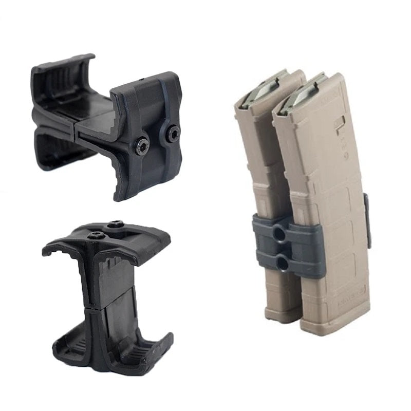 TG Universal Mag Connector black polymer coupler joining two AR/M4 magazines