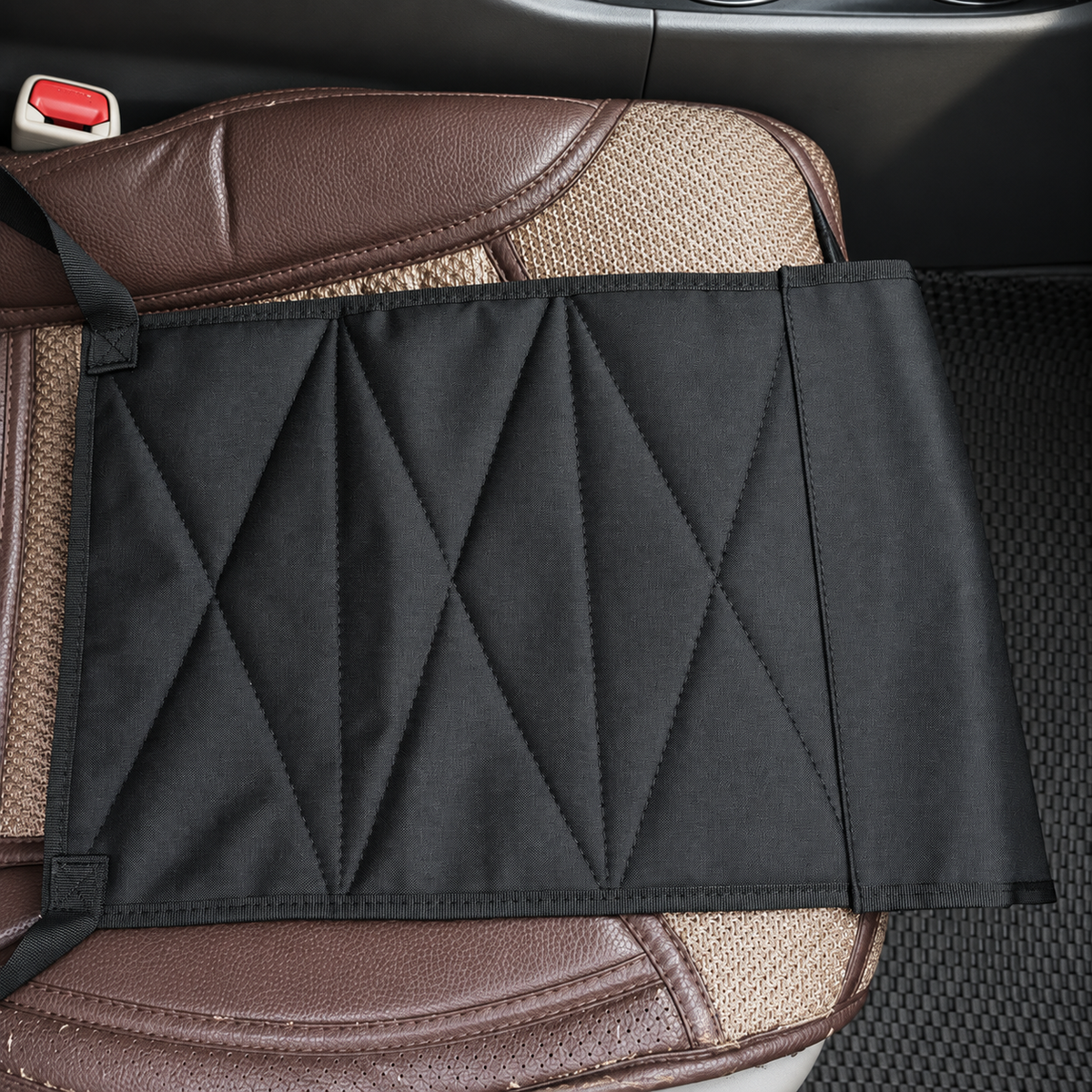 TG Tactical Car Seat Gun Bag & Organizer, Black Nylon Vehicle Storage