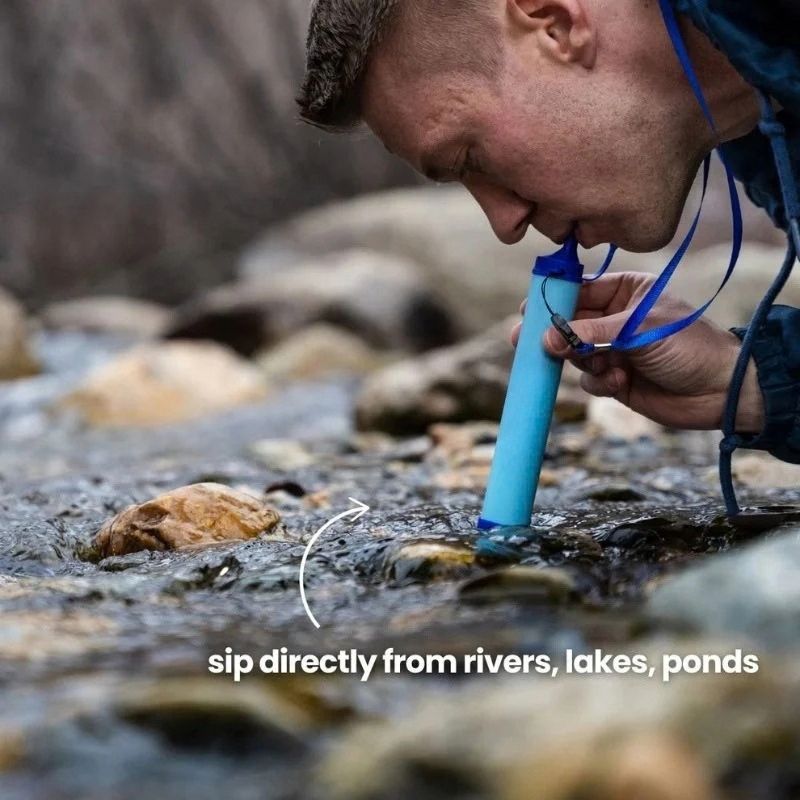 TG Stillwater Personal Water Filter Straw, 0.2 Micron Hollow Fiber