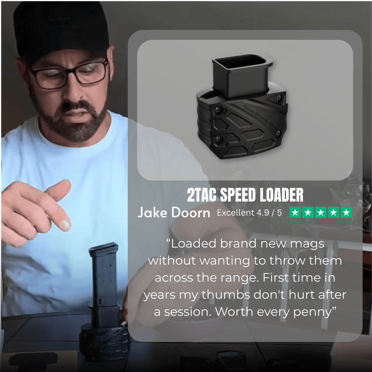 TG Speed Loader 2.0 with 9mm rounds and magazine