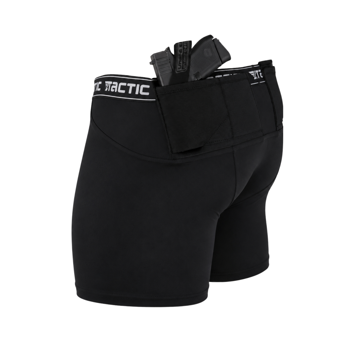TG Core men's concealed carry boxer brief in black with side holster compartments