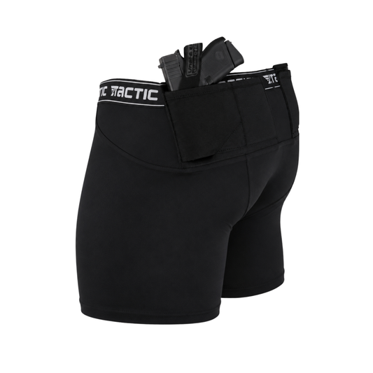 TG Core men's concealed carry boxer brief in black with side holster compartments
