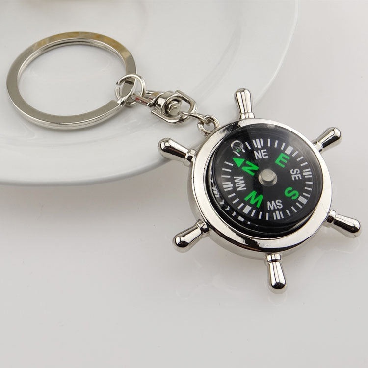 TG rudder compass keychain front view