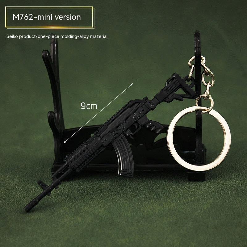 TG alloy mini rifle keychain detail