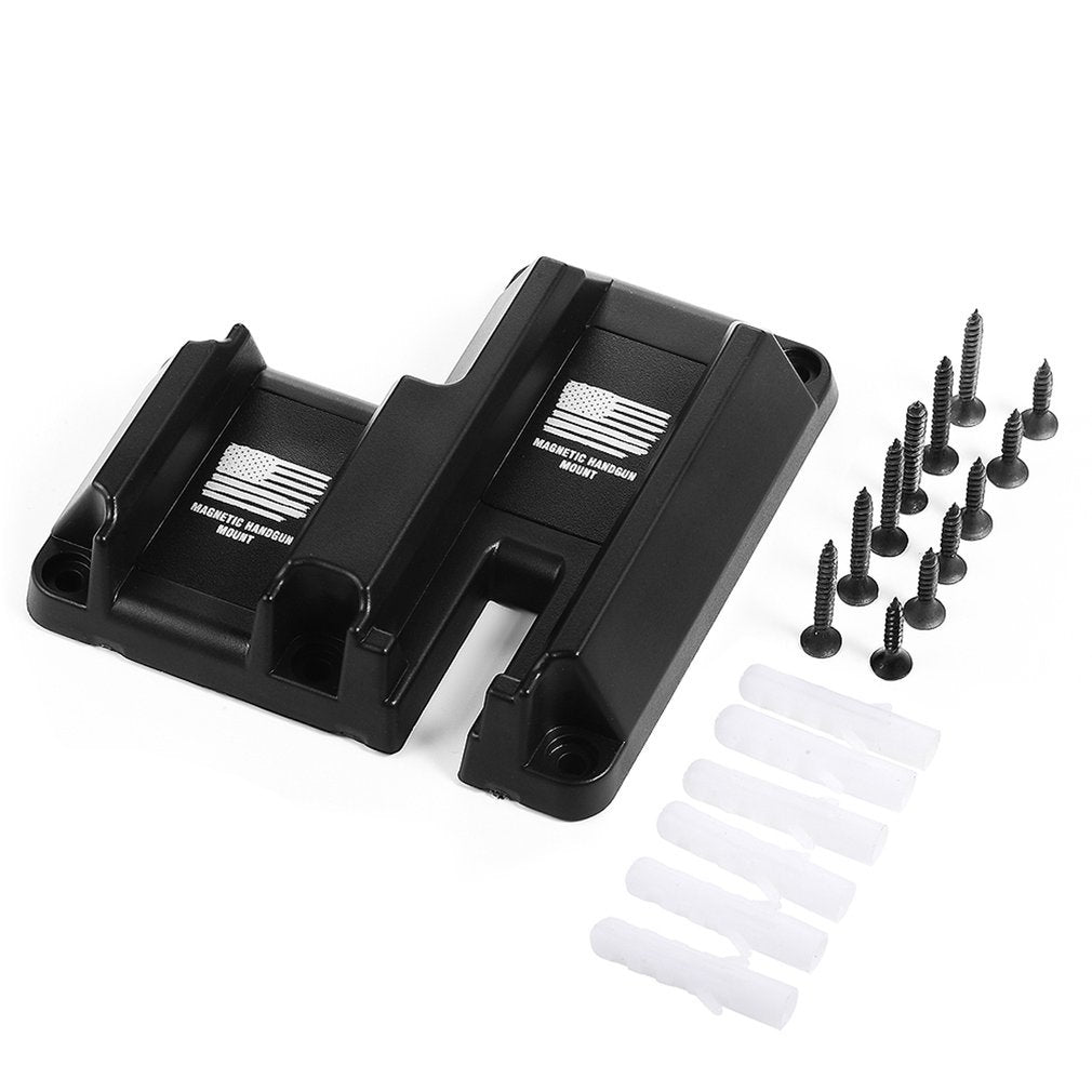 TG magnetic handgun mount under a desk