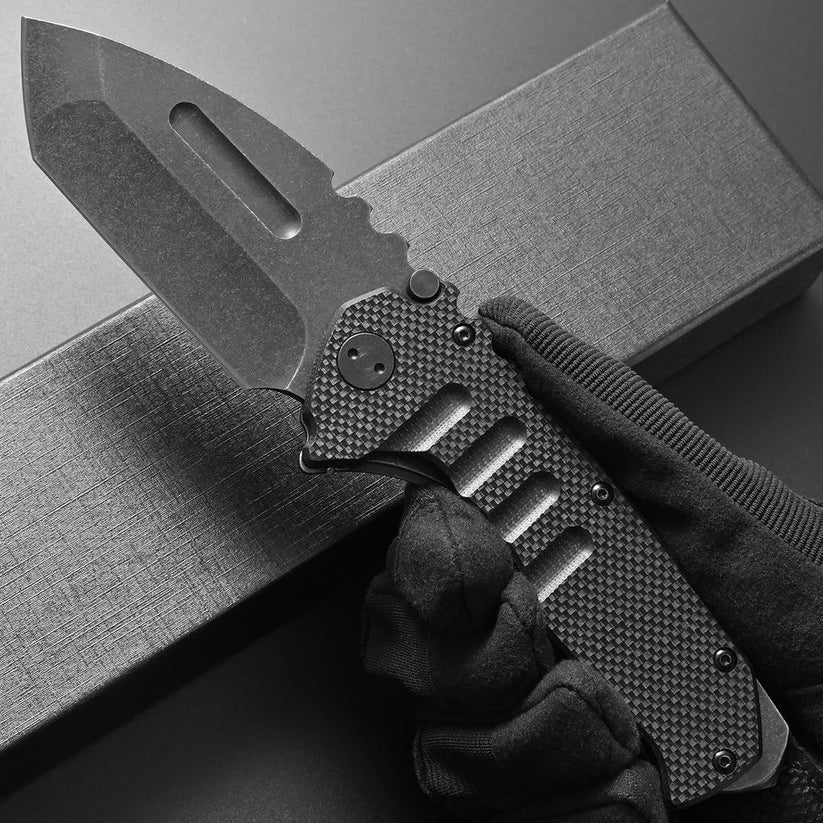 TG Titan folding machete, blade detail