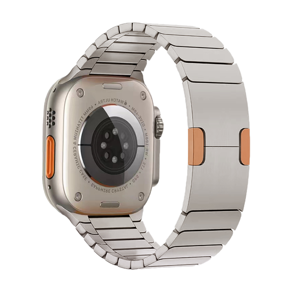 TG titanium bracelet band for Apple Watch in Titanium Orange