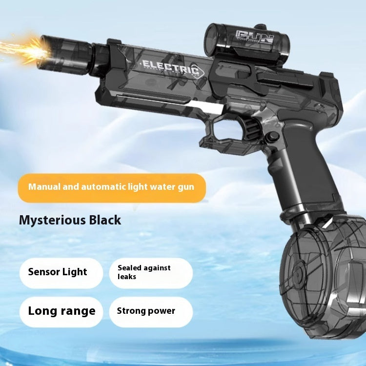 TG black electric water gun, rechargeable automatic water blaster toy