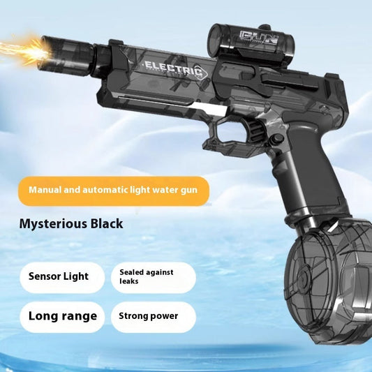 TG black electric water gun, rechargeable automatic water blaster toy