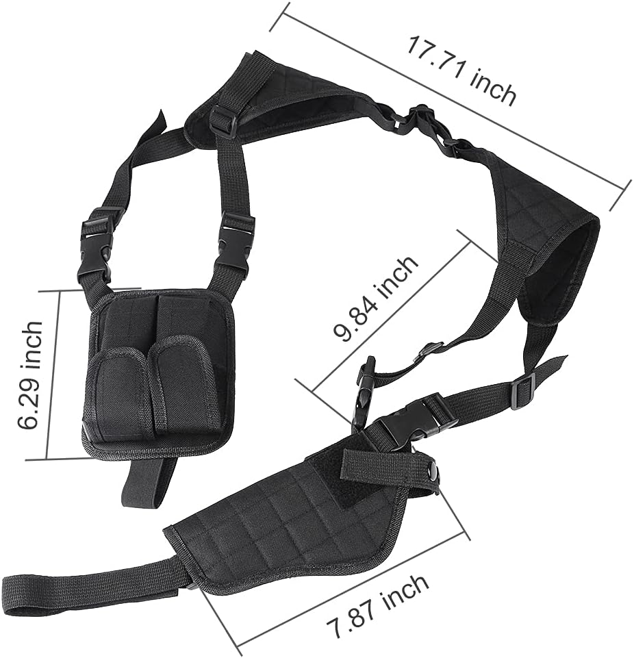 TG shoulder holster padded harness detail