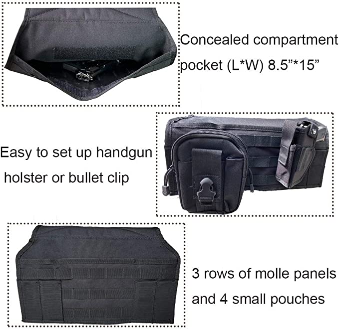 TG car seat back holster made of 1000D nylon
