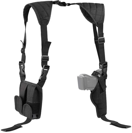 TG tactical shoulder holster with double magazine pouch