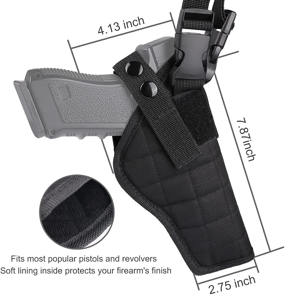 TG shoulder holster double mag pouch detail