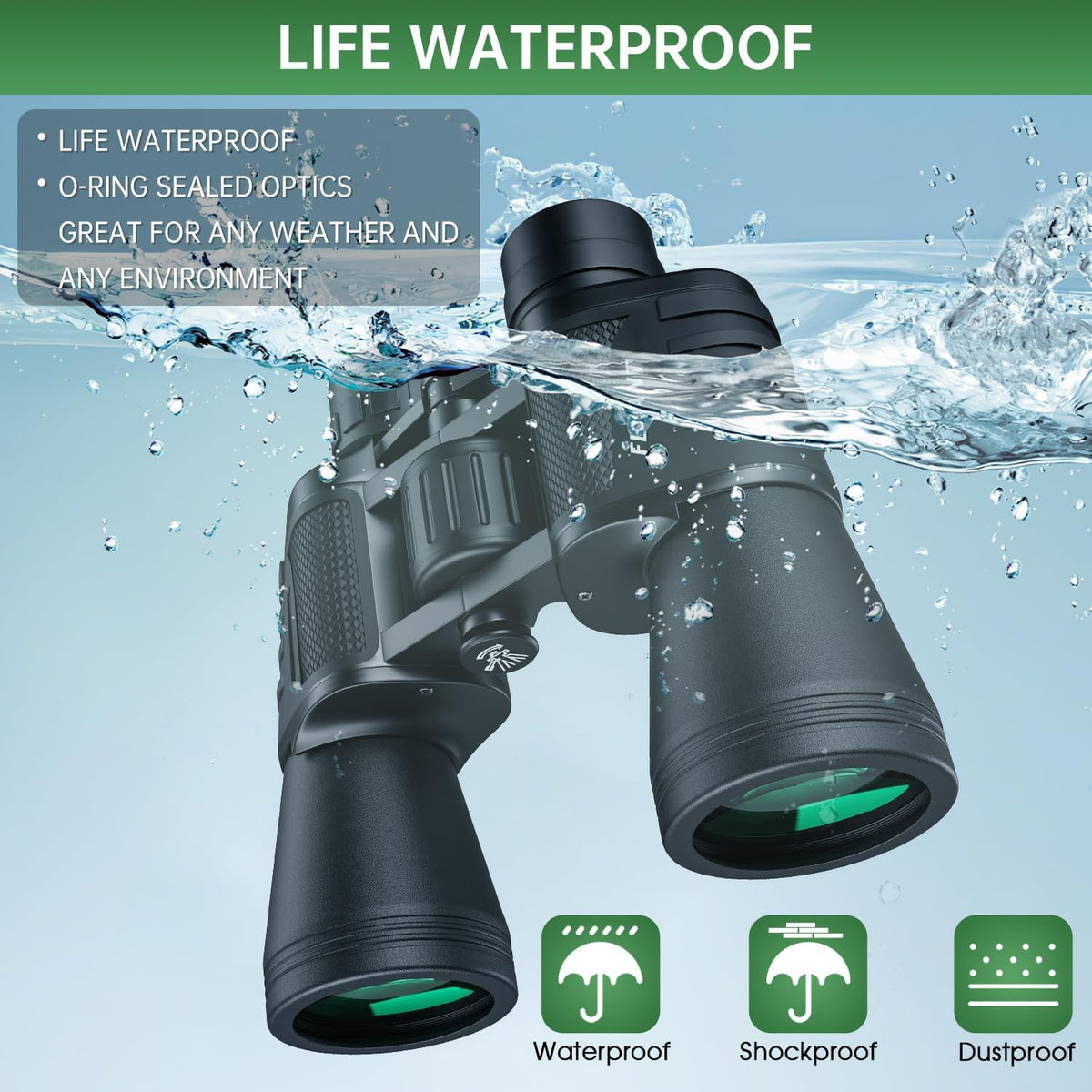 TG TacView Elite binoculars 26mm eyepieces and focus wheel