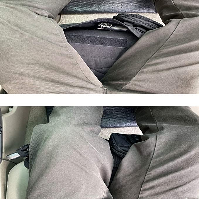 TG Car Seat Back Holster with MOLLE Panel, Vehicle Handgun Mount