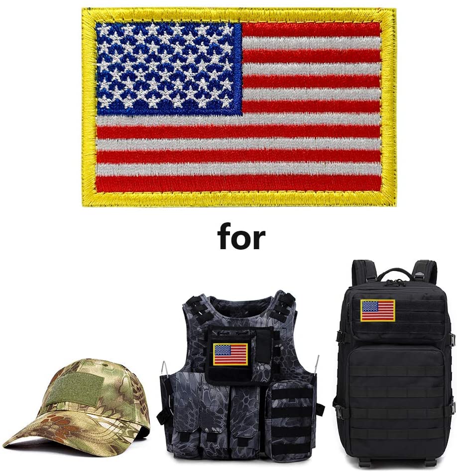 TG American flag morale patch style detail