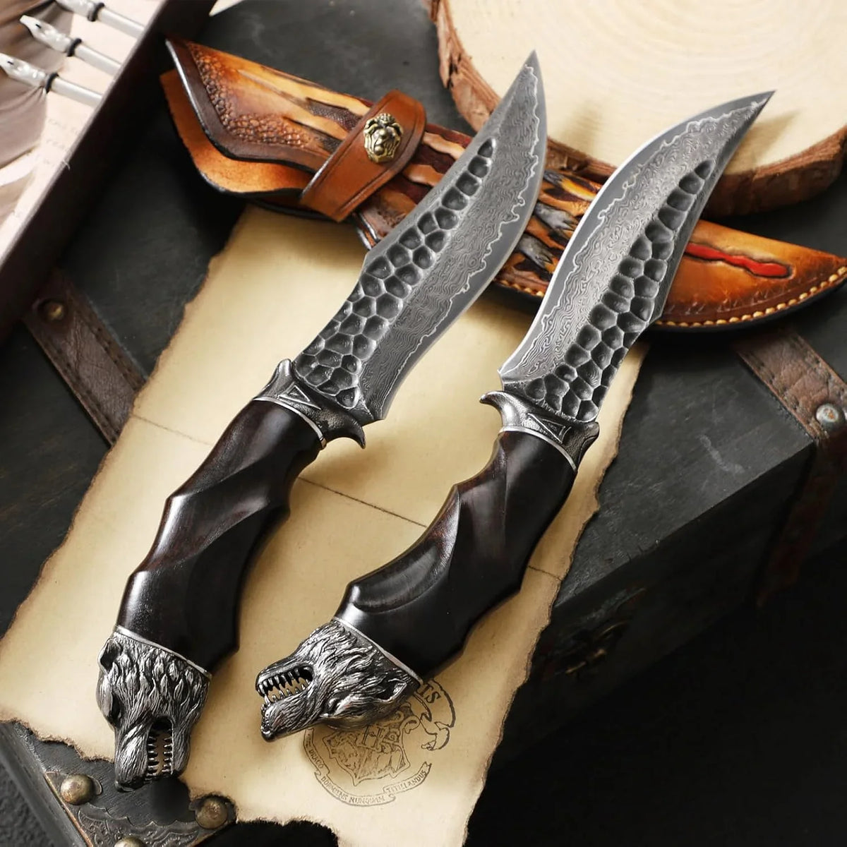 TG Beastforge outdoor knife, close-up view