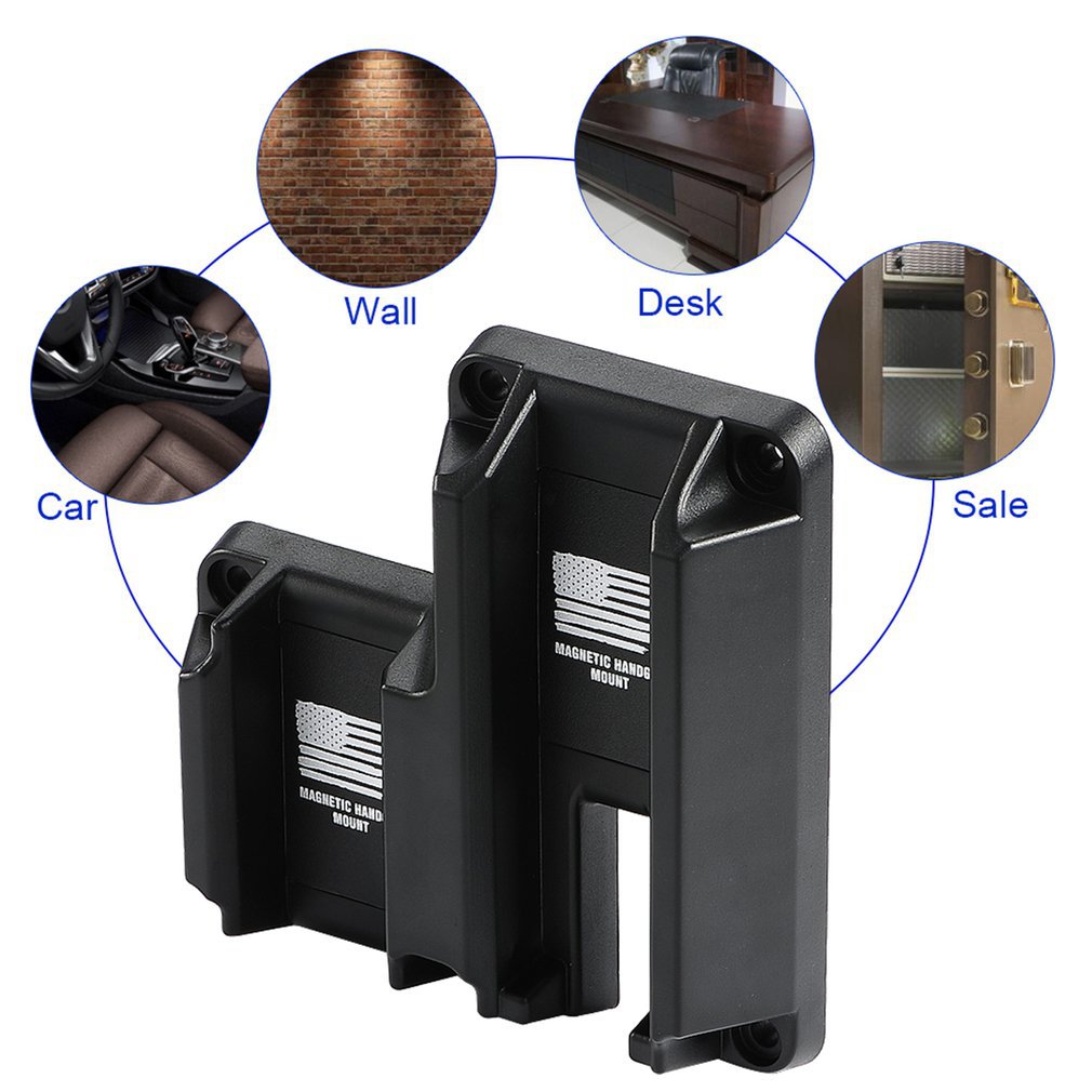TG Magnetic Gun Mount, Quick Draw Handgun Holder for Car, Desk, Bedside