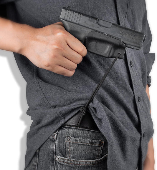 TG polymer trigger guard pocket holster with paracord lanyard