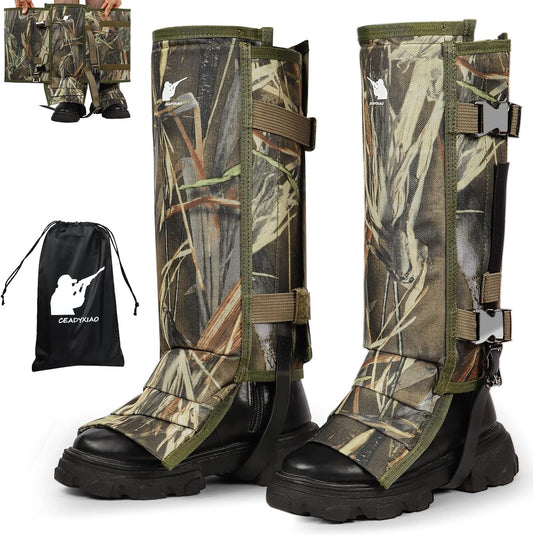 TG snake gaiters, adjustable lower leg guards with buckles for hunting and hiking