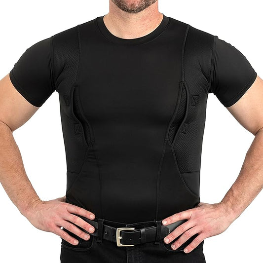 TG Shadow Carry Tee black crew neck concealed carry holster shirt