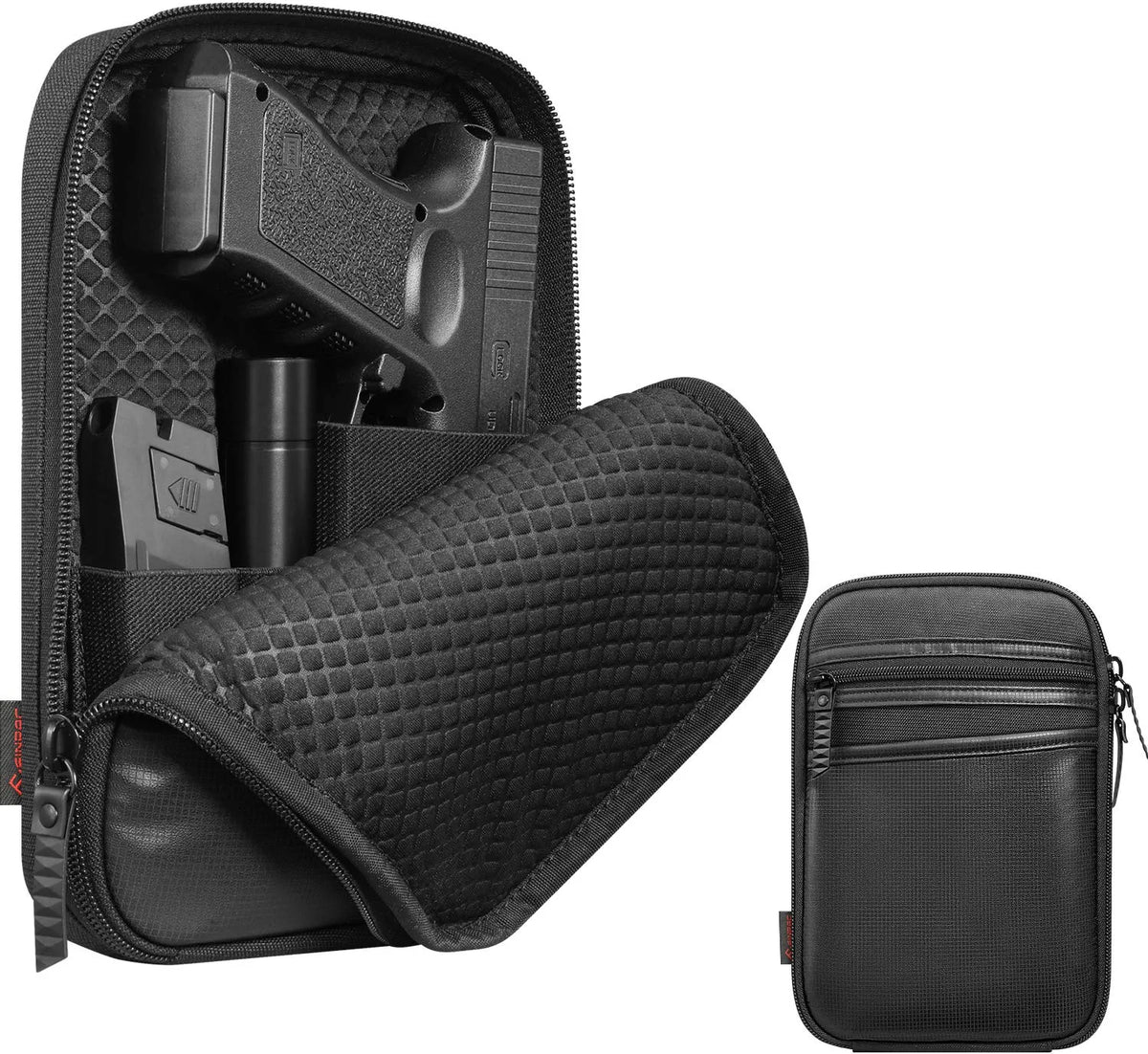 TG concealed carry gun pouch worn on belt