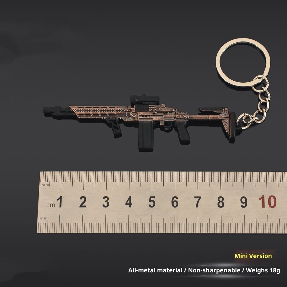 TG mini MK14 rifle keychain side view