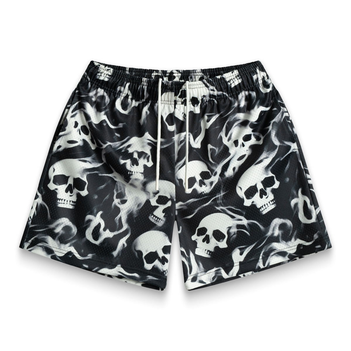 TG men's mesh athletic shorts in black, breathable loose fit gym shorts