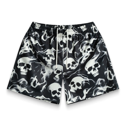 TG men's mesh athletic shorts in black, breathable loose fit gym shorts