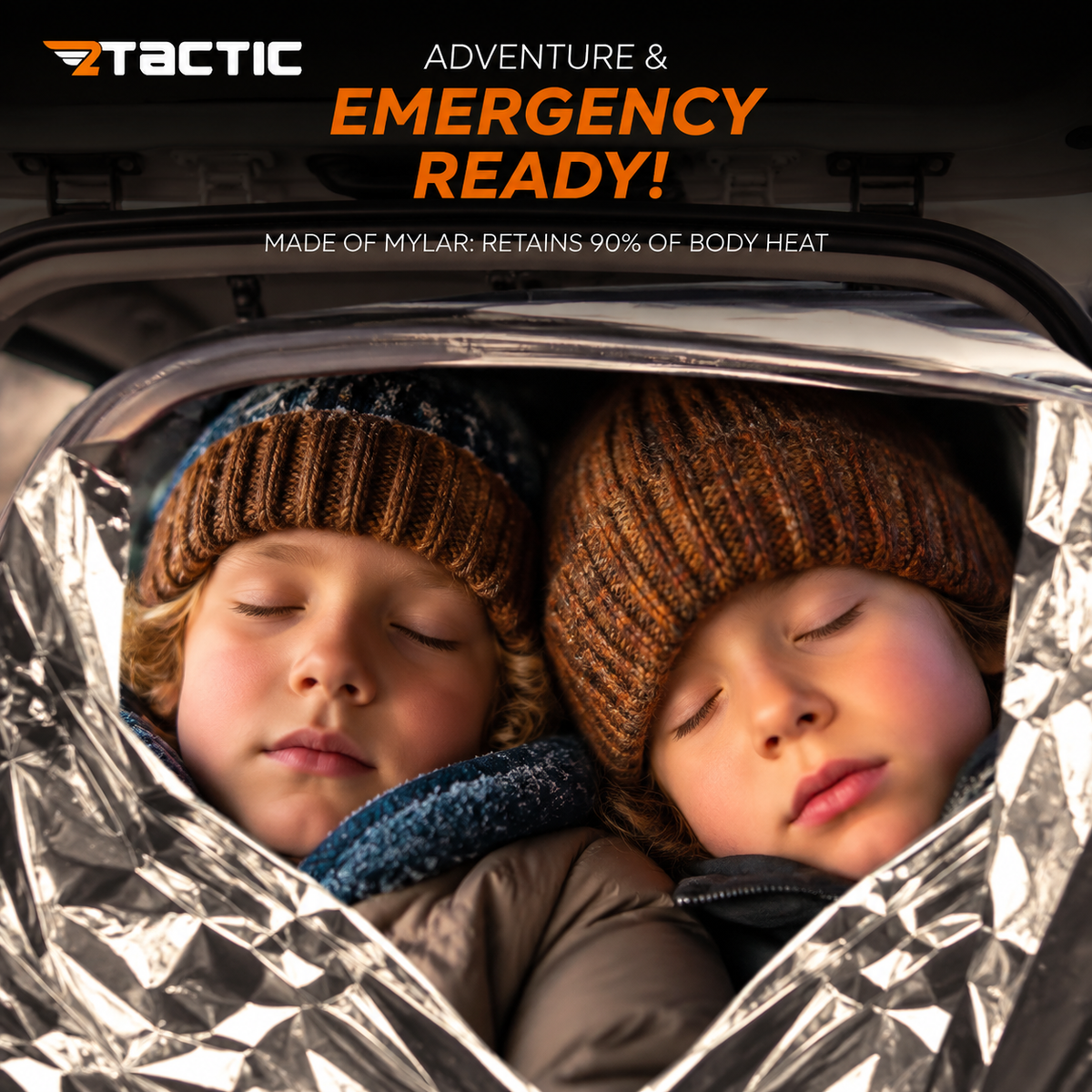 TG FlintWrap XL emergency blanket used as shelter
