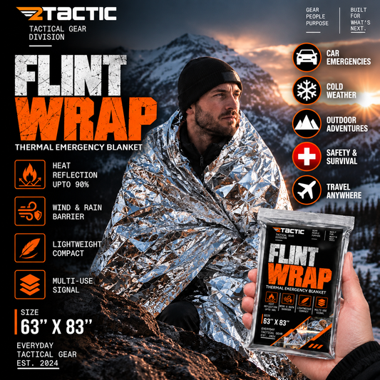 TG FlintWrap XL reflective emergency blanket, 63 x 83 in