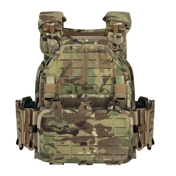 TG Gen4 quick release plate carrier in camo with MOLLE webbing