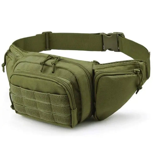 TG army green concealed carry waist pack holster with MOLLE webbing