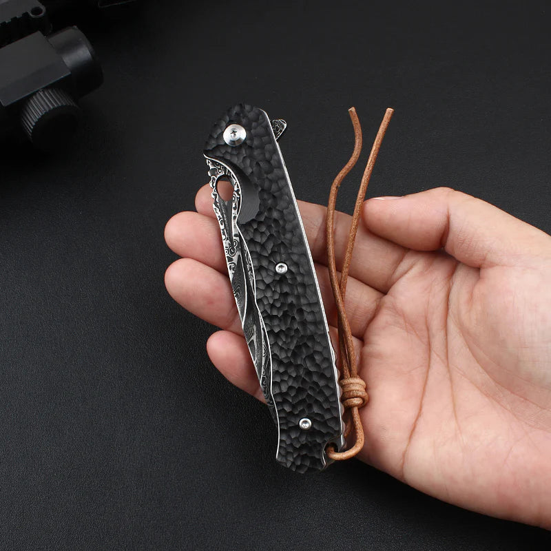 TG Black Stallion Folding Knife for EDC, Camping and Outdoor Use