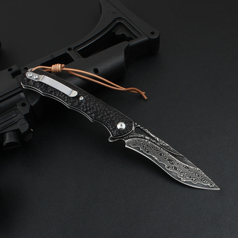 TG Black Stallion folding knife, alternate view