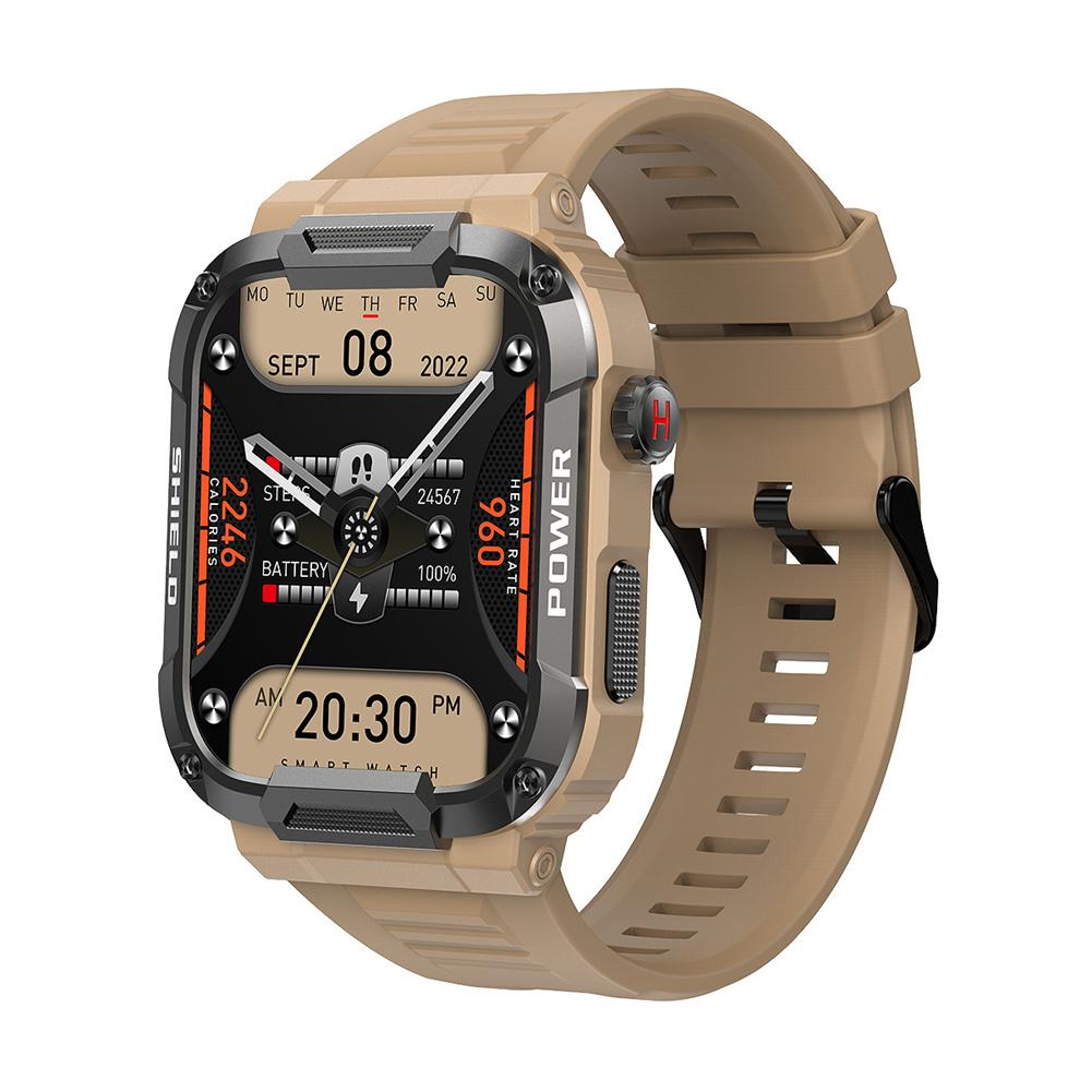 TG M110 rugged smartwatch in Flat Dark Earth with touch screen display