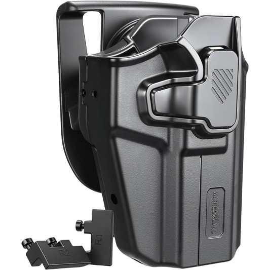 TG Elite universal OWB holster with open top and index-finger release