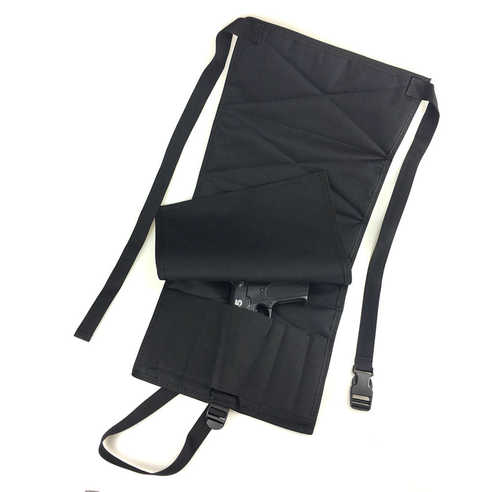 TG tactical vehicle gun bag in a car