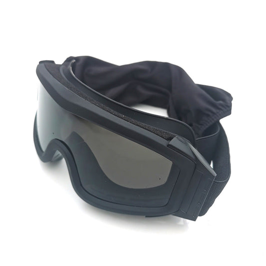 TG windproof sports glasses with black frame and gray lens