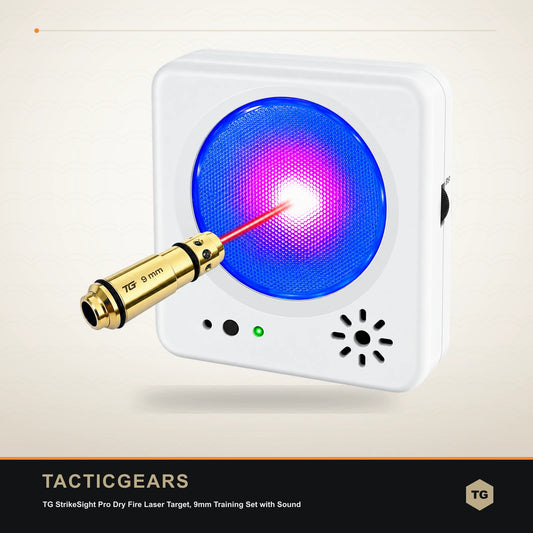 TG StrikeSight Pro Dry Fire Laser Target, 9mm Training Set with Sound